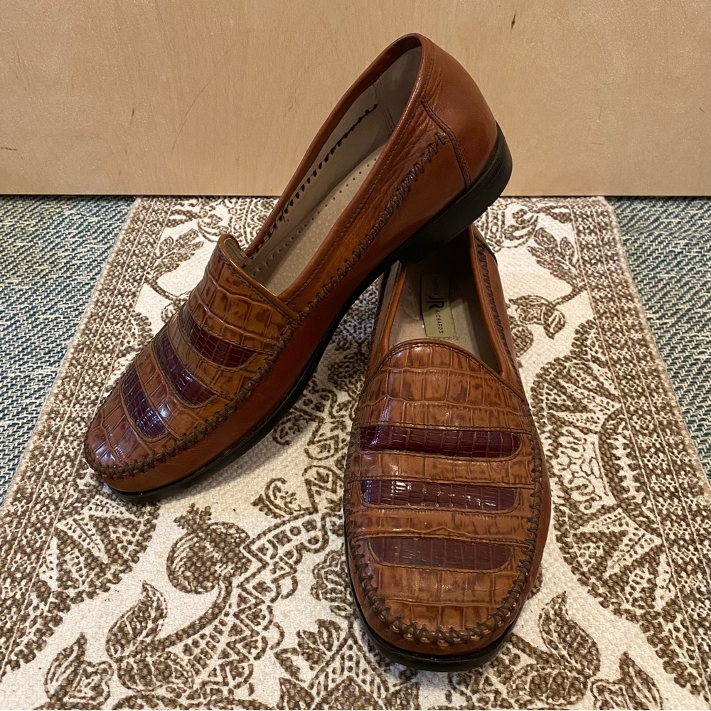 Jonathan Richards Brown Leather Upper Loafers Dress Shoe Men’s size 11 Like New